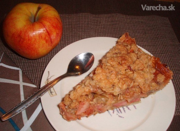 Jablkový koláč s karamelom a posýpkou (fotorecept)