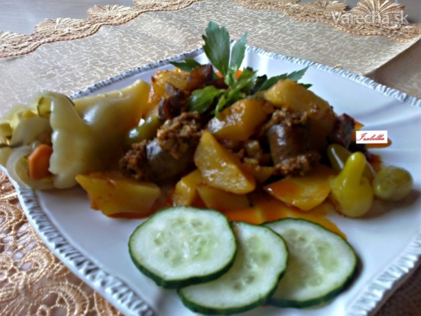 Gazdovský zemiakový paprikáš (fotorecept)