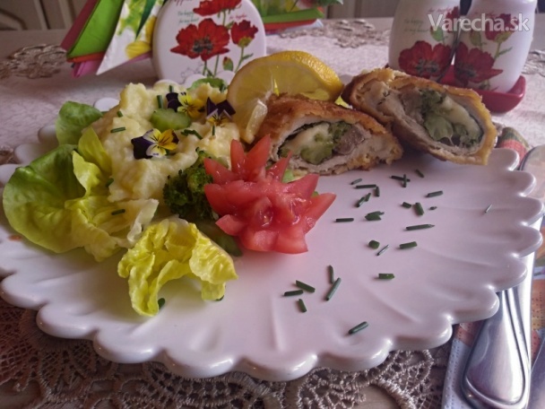 Brokolicou a syrom plnené bravčové karé (fotorecept)