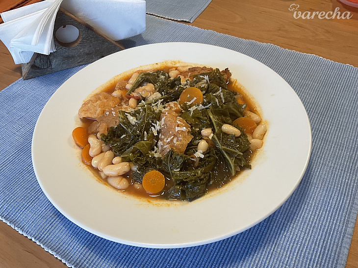 Fazuľová polievka ribollita z Toskánska (fotorecept)