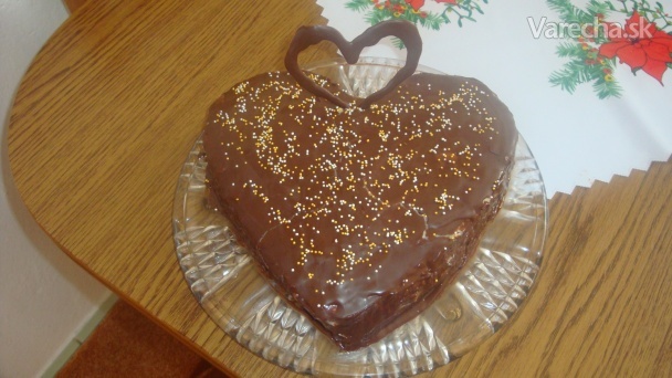 Valentínska čokomandarínkova tortička pre môjho Peťka