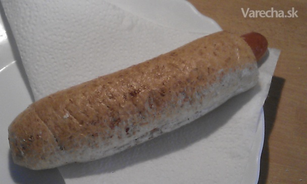 Párok v rožku - hotdog (fotorecept)
