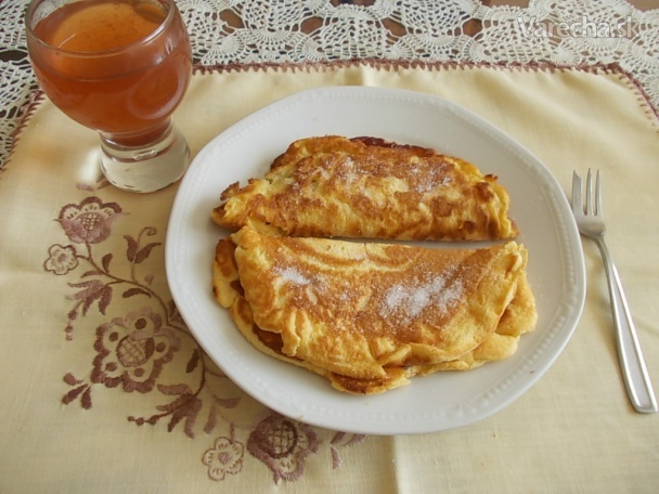 Omeleta s džemom (fotorecept)