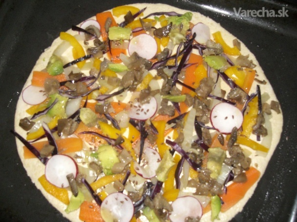 Pizza zeleninová s hlivou