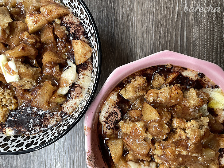 Jablkovo-hruškový crumble po brniansky (fotorecept)