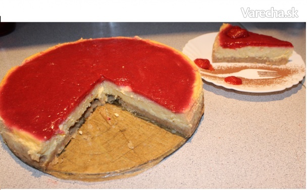 Jahodový cheesecake (fotorecept)