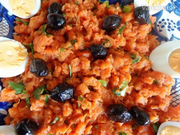 Ommek houria - mrkvový šalát z Tunisu (fotorecept)
