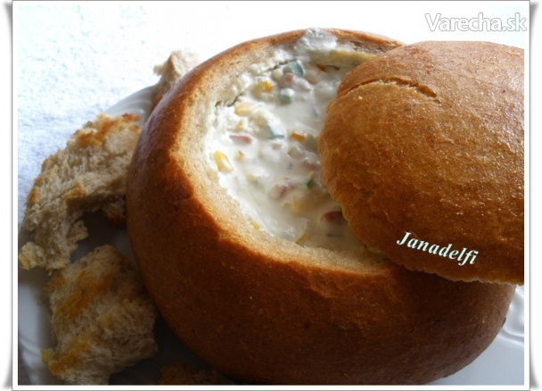 Plnený chlebík & Sedliacke fondue