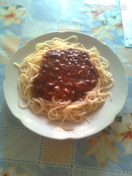 Sardinkovo-šampiňónová omáčka na špagety
