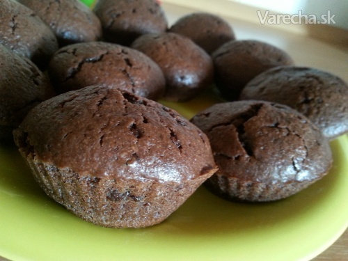Čokoládové muffiny Vany (fotorecept)