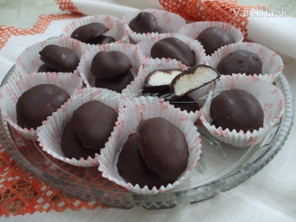 Kokosové zrná v čokoláde