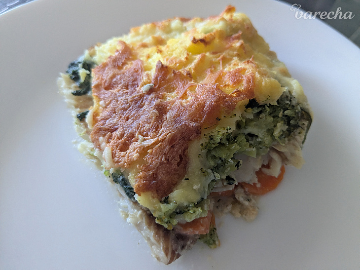 Rybí koláč so zemiakovým pyré 