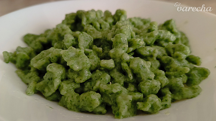 Špenátové halušky