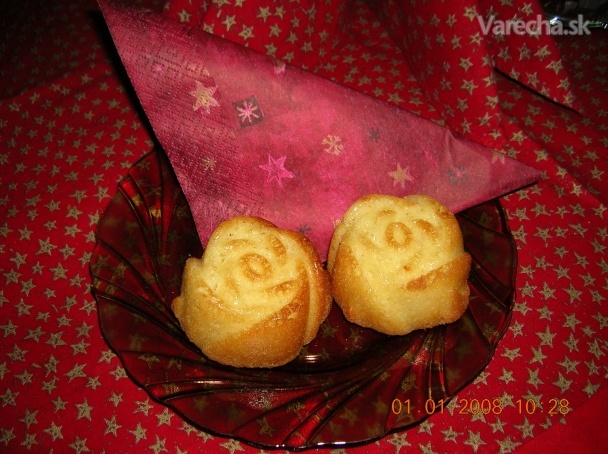 Muffiny v tvare ruže