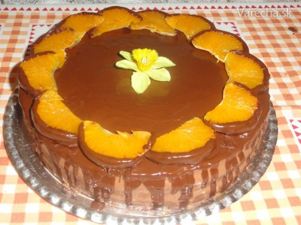 Čokoládovo-pomarančová torta (fotorecept)