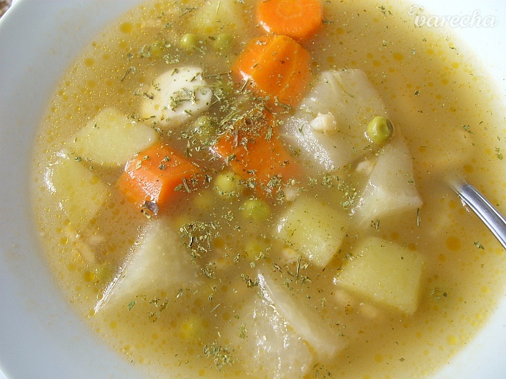 Zeleninová polievka s jačmennými krúpami