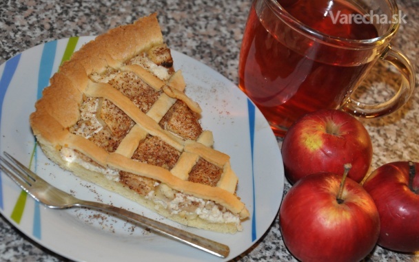 Tvarohovo-jablkový koláč (fotorecept)