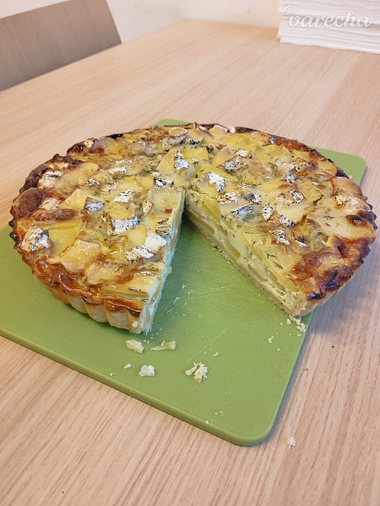Zemiakový quiche s hermelínom