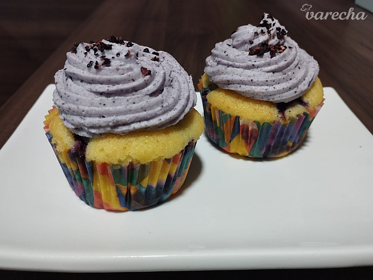 Čučoriedkové cupcakes (fotorecept)