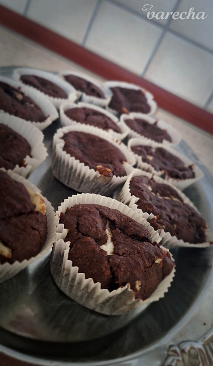 Čokoládovo-kokosové muffiny (fotorecept)