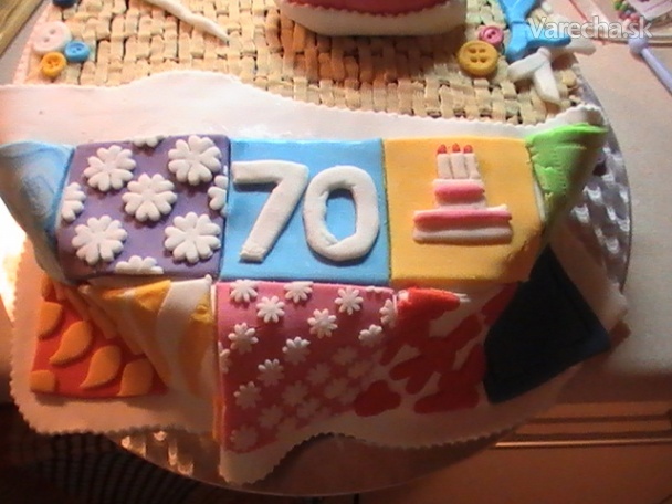 Torta pre nadšenú šičku patchworkových diek (fotopostup)