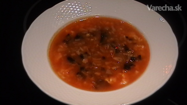 Štedrovečerná hubovo-jušková polievka so scirankou (fotorecept)