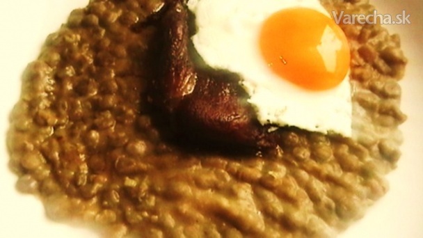 Vajíčko, mäsko a šošovička (fotorecept)