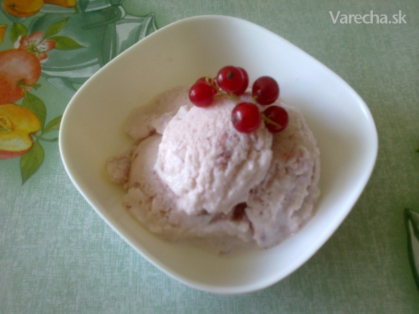 Domáca zmrzlina z mliečnej ryže s višňovou príchuťou (fotorecept)