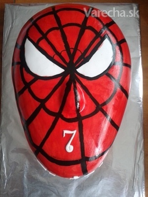 Torta Spiderman (fotorecept)