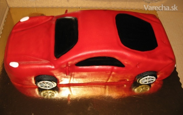 Torta športové auto (fotorecept)