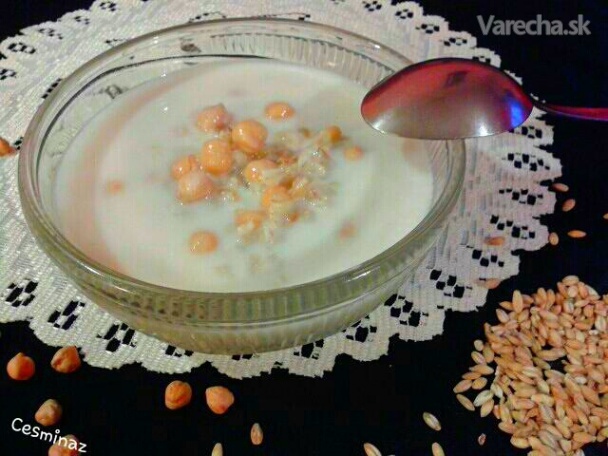 Nohutlu soğuk yoğurt çorbası - Studená jogurtová polievka s cícerom (fotorecept)