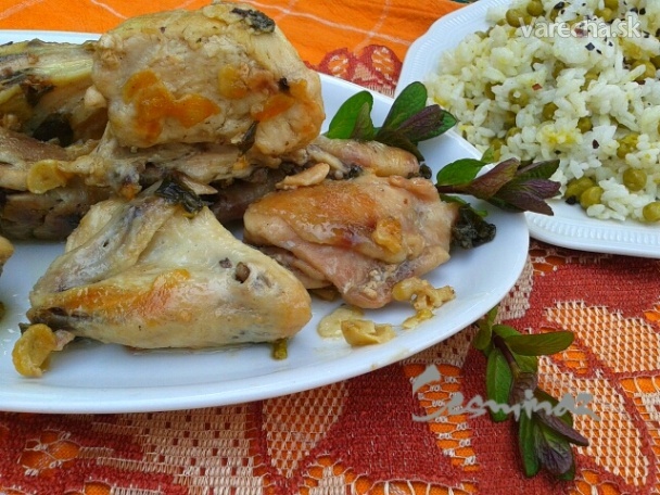 Cesnakovo-mätové kura (fotorecept)