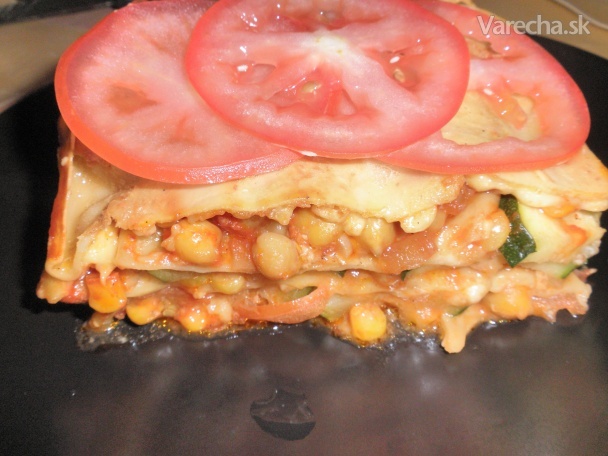 Cícerovo-cuketové lasagne z domácej cestoviny (fotorecept)
