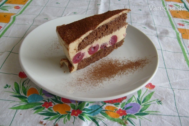 Višňová torta tiramisu fotorecept
