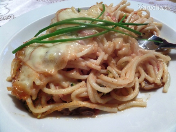 Jednoduché zapečené špagety