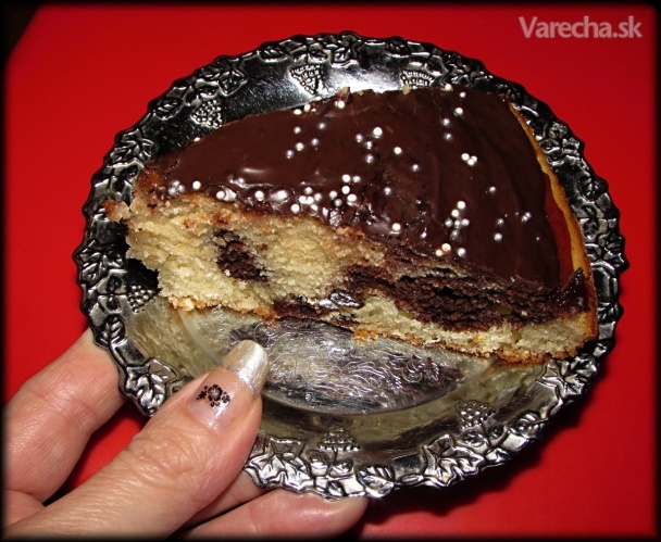 Smotanovo-kakaový koláčik (fotorecept)