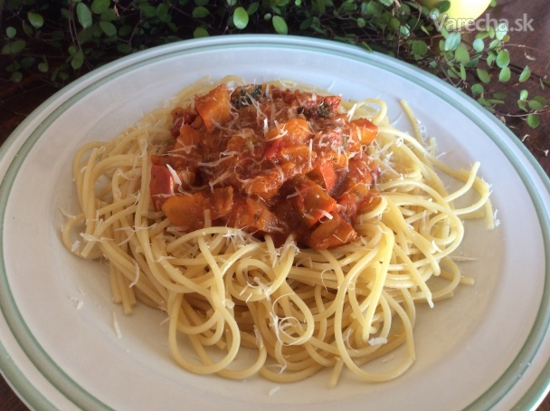 Špagety s hokaido-paradajkovou omáčkou (fotorecept)