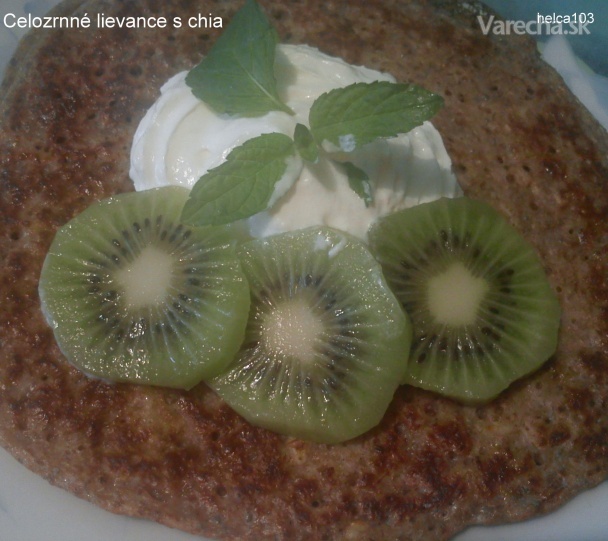 Celozrnné chia lievance (fotorecept)