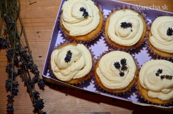 Levanduľové cupcakes (fotorecept)