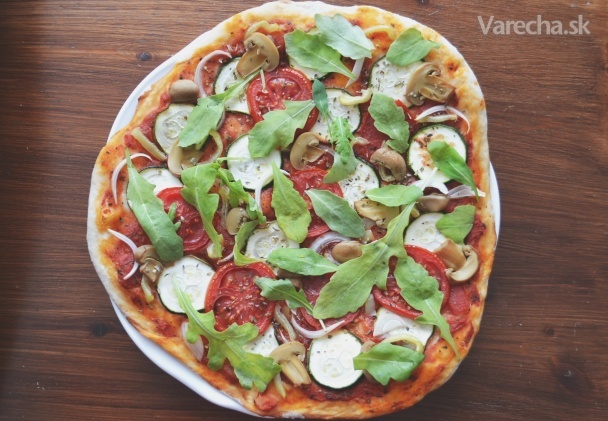 Pizza s grilovanou zeleninou (zo špaldovej múky)
