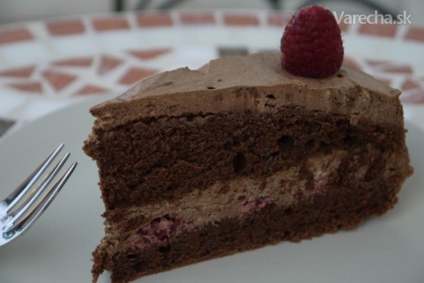 Recept - Čokoládovo-malinová torta
