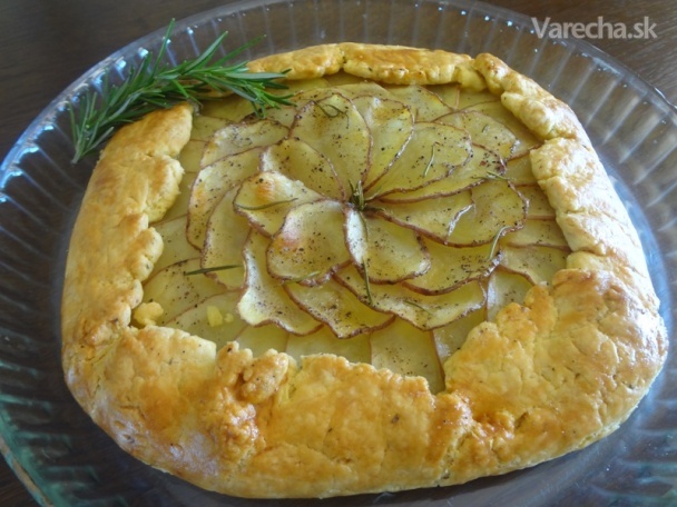 Zemiakovo pórový koláč - Potato and leek pie (fotorecept)