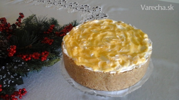 Cheesecake - Tvarohový koláč s citrónovým maslom (fotorecept)