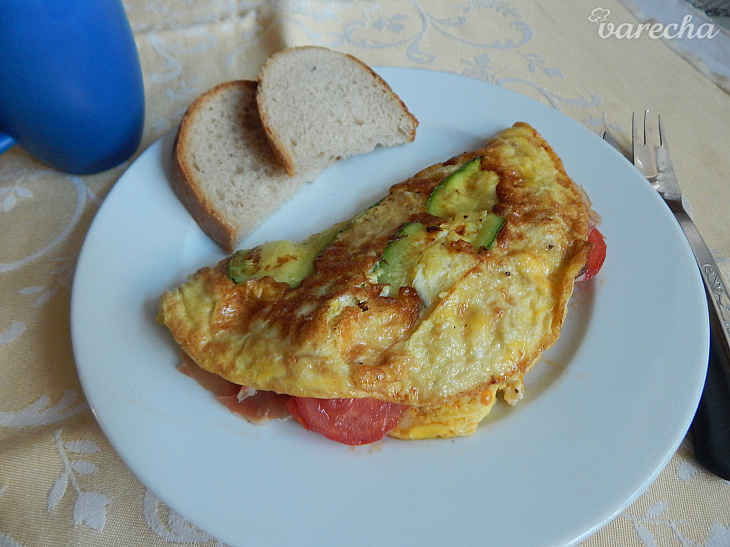Plnená cuketová omeleta (fotorecept)