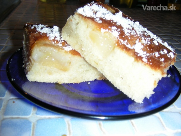 Hruškový koláč podľa Marielle - Fondant aux poires (fotorecept)
