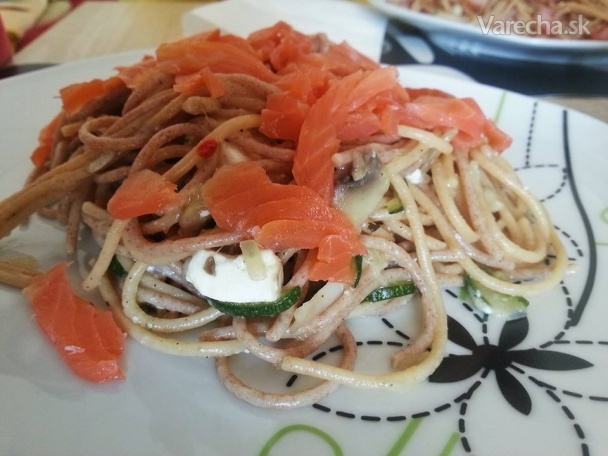 Recept - Špaldové špagety s lososom