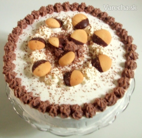 Čokoládová torta s polomáčanými piškótami (fotorecept)
