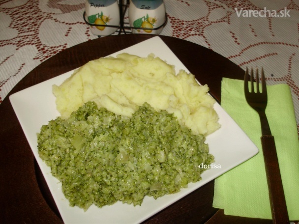 Brokolica so zemiakovou kašou (fotorecept)