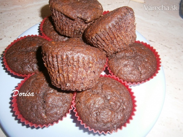 Muffiny z kyslého kozieho mlieka  s čokoládou (fotorecept)