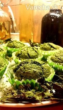 Špenátové muffiny s prekvapením (fotorecept)